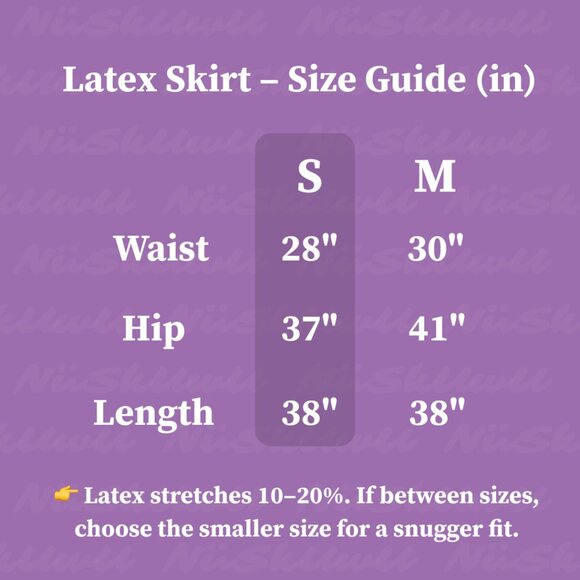 Latex Mini Skirt – High Waist Bodycon Clubwear for Night Out & Cosplay - Picture 6 of 10